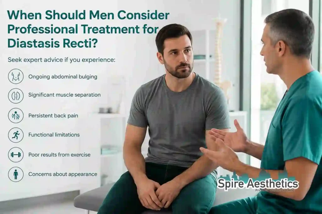 When Should Men Consider Professional Treatment for Diastasis Recti Salford?