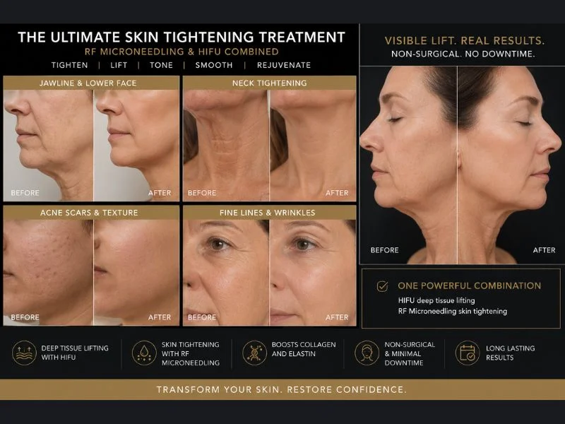 Results of combined treatment for the ultimate skin tightening treatment Salford